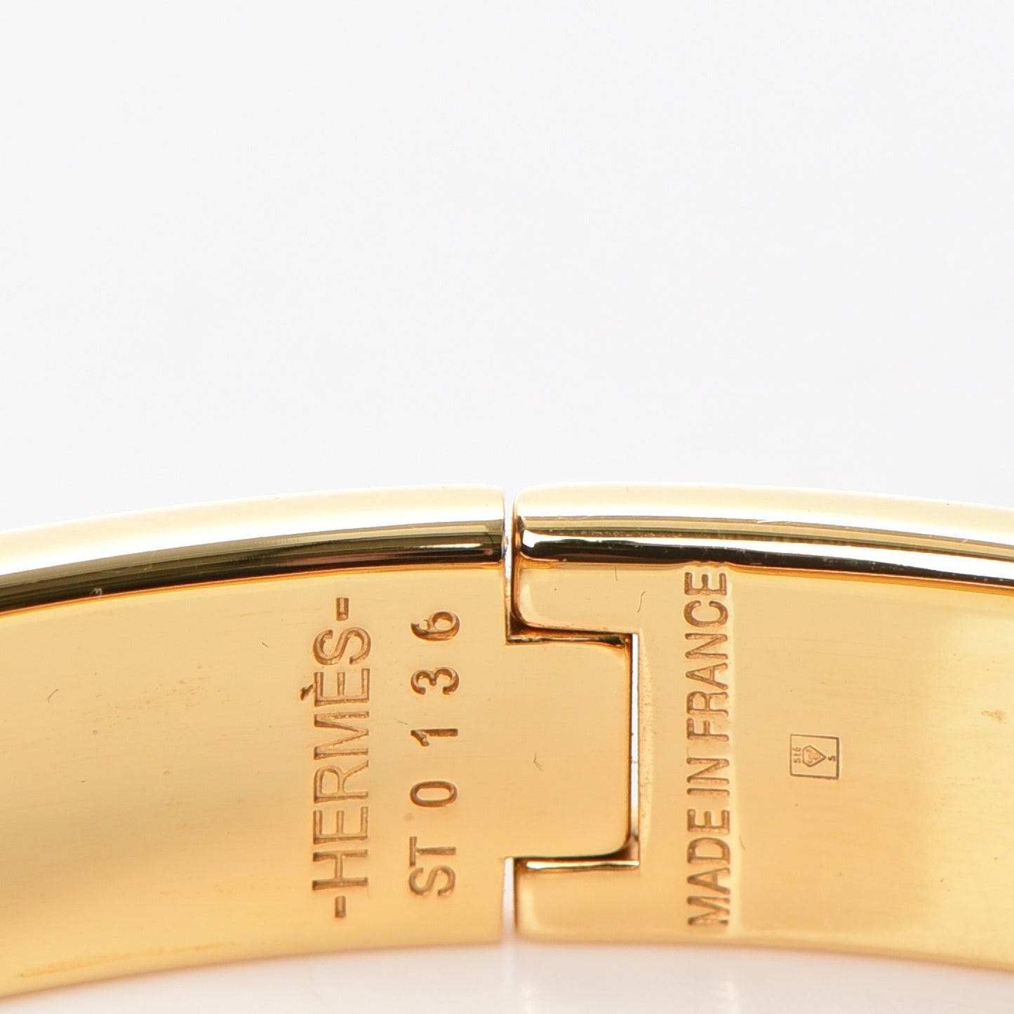 Enamel Narrow Clic Clac H Bracelet PM Orange