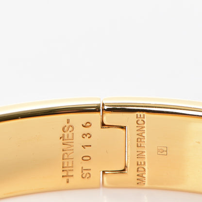 Hermes Enamel Narrow Clic Clac H Bracelet PM Orange 4 of 5