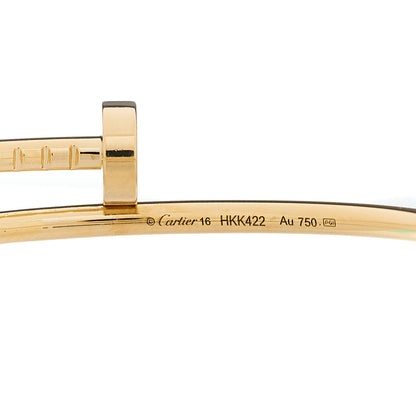 Cartier 18K Yellow Gold Small Juste Un Clou Bracelet 16 4 of 5