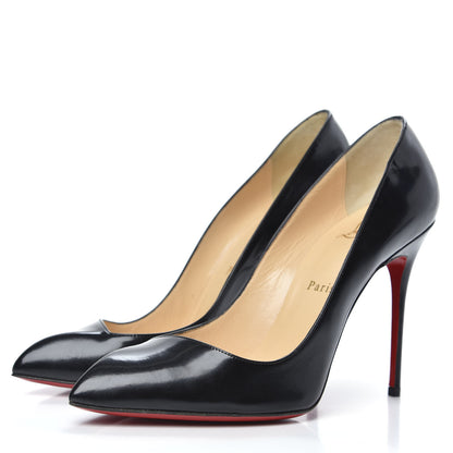Christian Louboutin Jazz Calfskin Corneille 100 Pumps 39 Black 3 of 10