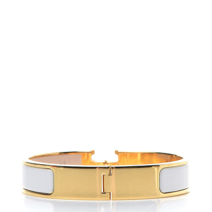 Hermes Enamel Narrow Clic Clac H Bracelet PM White 3 of 6