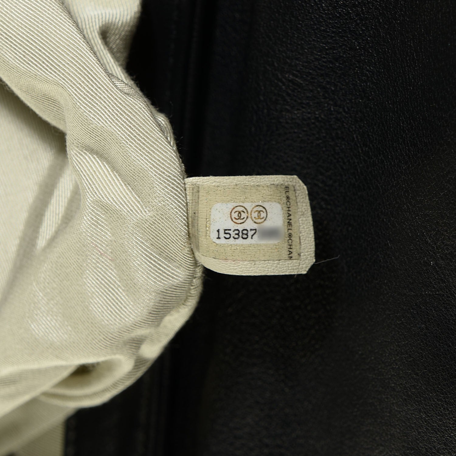 Chanel Crumpled Lambskin Quilted Medium Chain Around Messenger Black 7 of 7