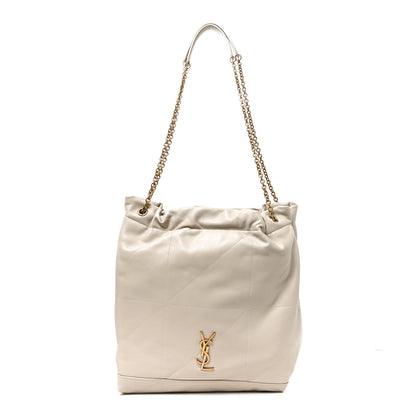 Saint Laurent Lambskin Matelasse Monogram Medium Jamie 4.3 Pochon Crema Soft 1 of 11