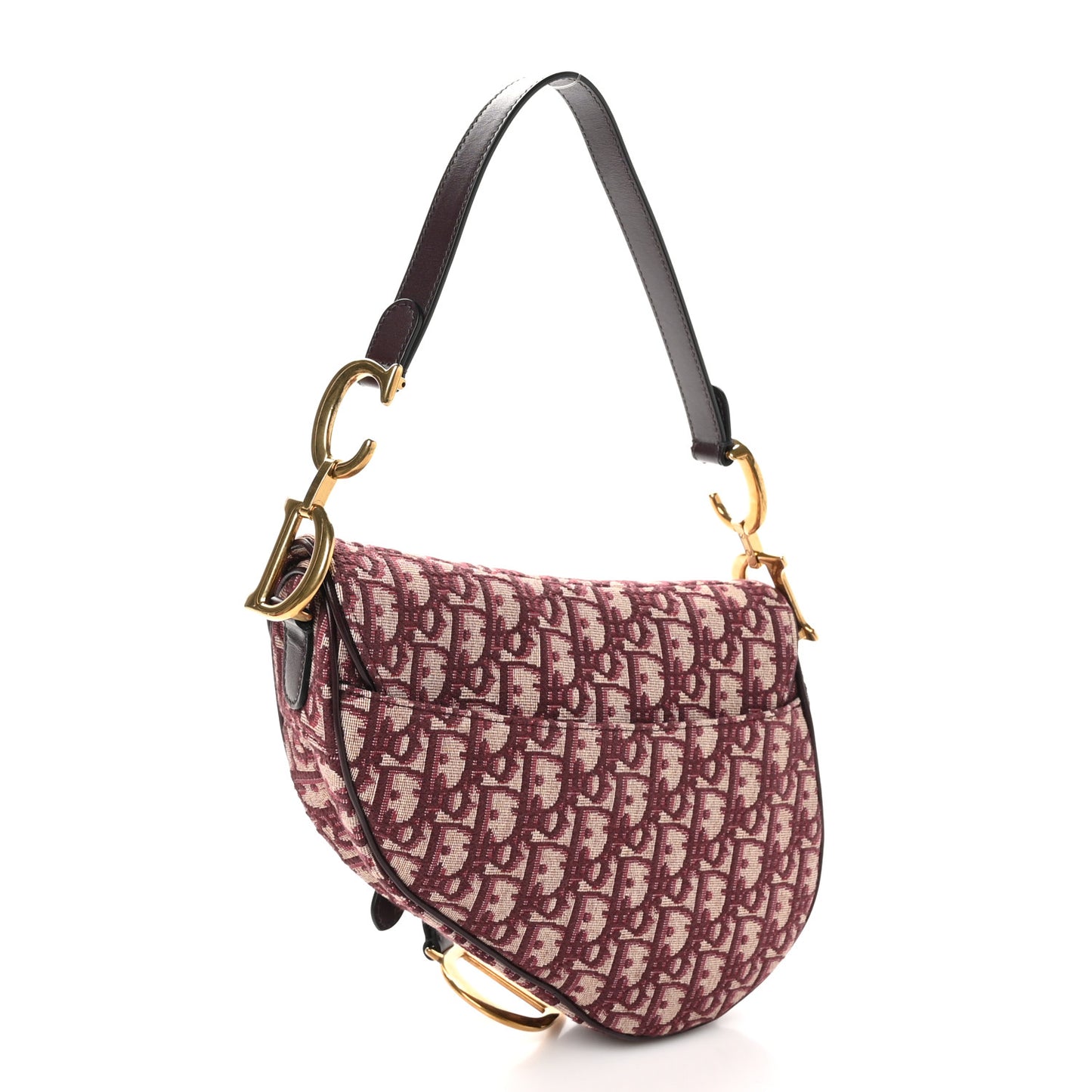 Oblique Saddle Bag Burgundy