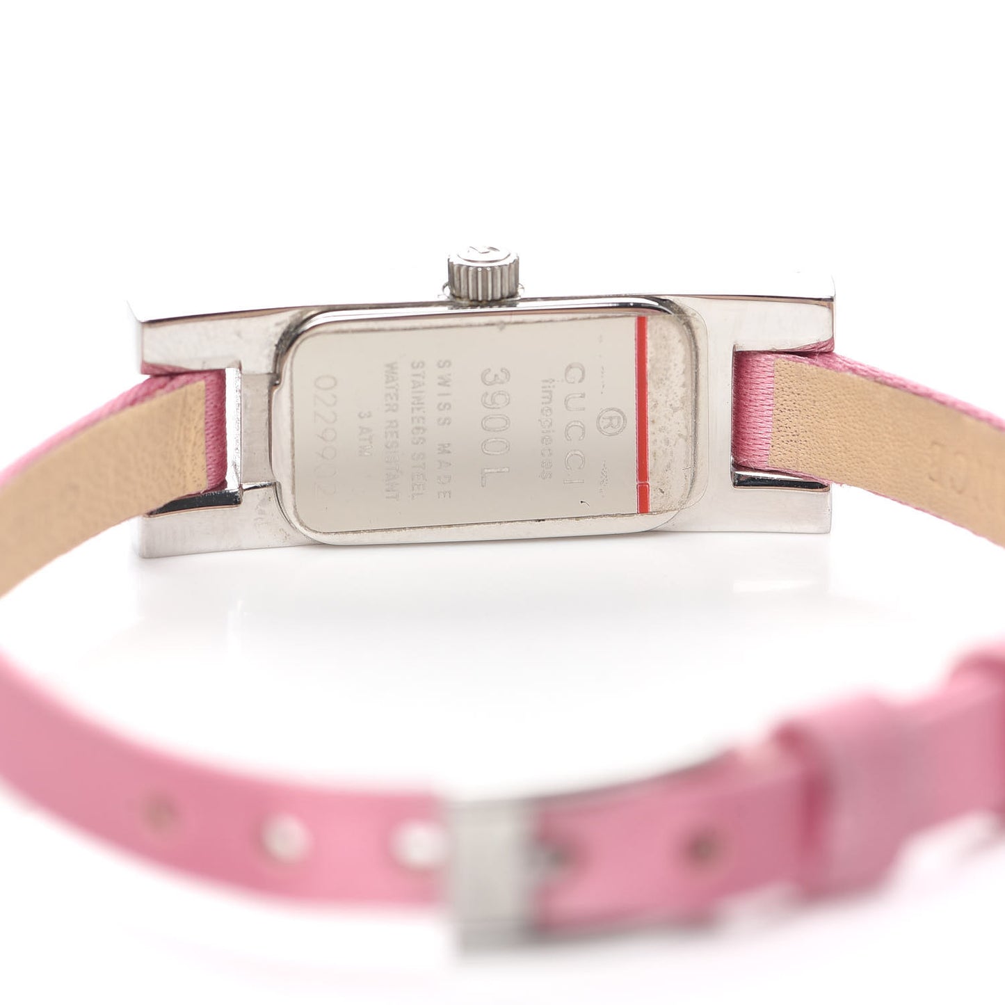 Stainless Steel Satin 12mm 3900L Quartz Watch Pink