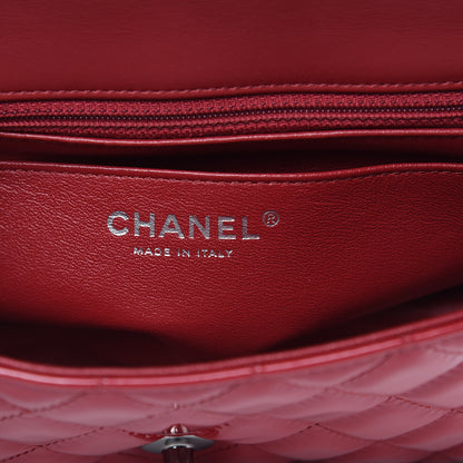 Chanel Patent Calfskin Quilted Mini Rectangular Flap Red 8 of 10