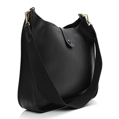 Hermes Taurillon Clemence Evelyne III GM Black 3 of 10