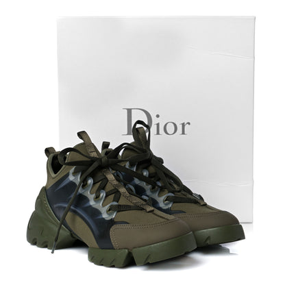 Christian Dior Neoprene Rubber Womens D-Connect Sneakers 38 Kaki 10 of 10