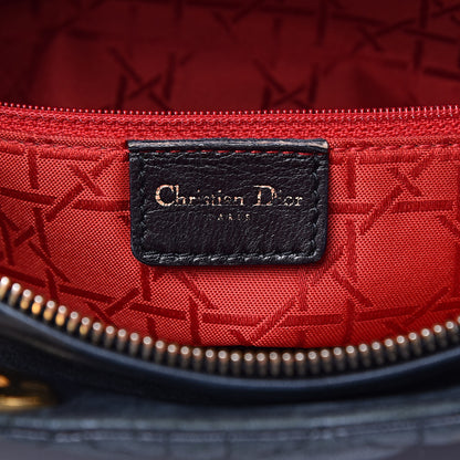 Christian Dior Lambskin Cannage Large Lady Dior Black 6 of 21
