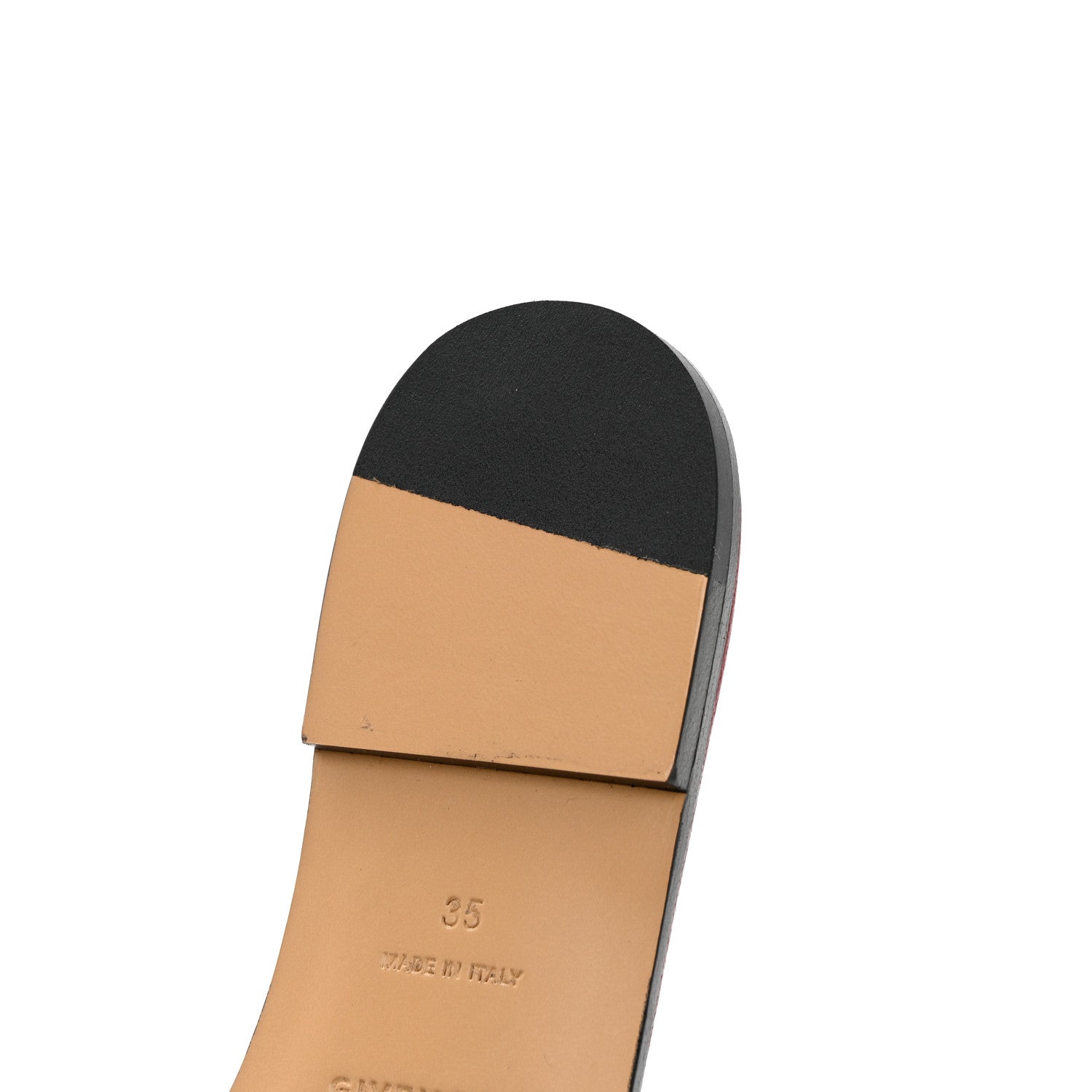 Givenchy Grained Calfskin 4G Flat Sandals 35 Red Cherry 9 of 13