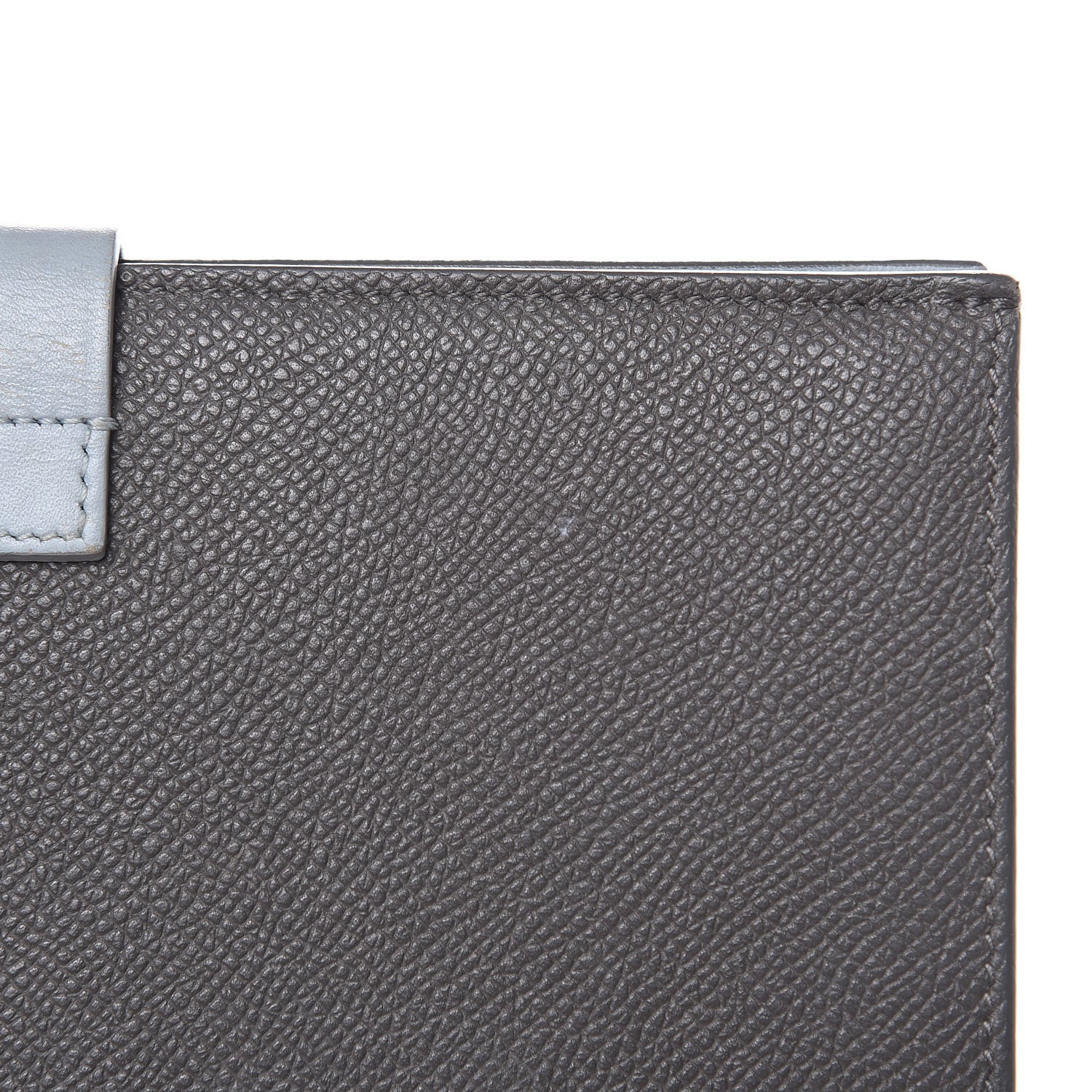 Celine Grained Calfskin Large Multifunction Strap Wallet Pebble Mineral 14 of 14