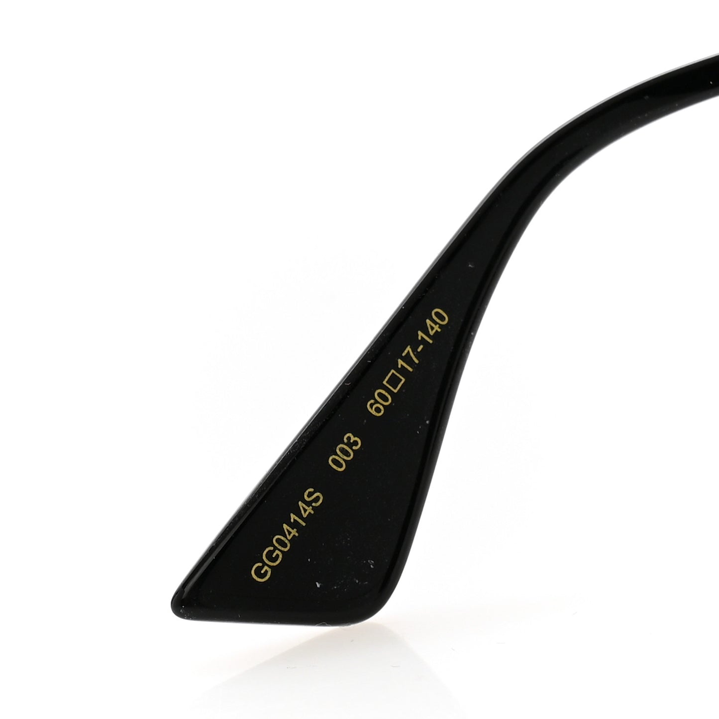 Metal Rectangular Frame Sunglasses GG0414S Gold Multicolor