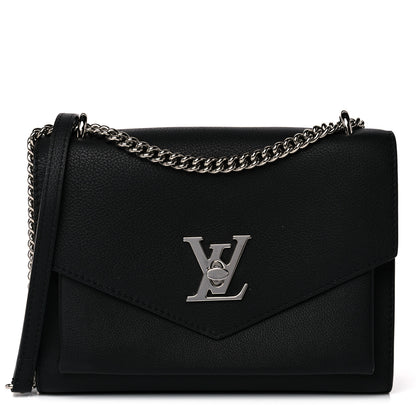 Louis Vuitton Soft Calfskin My Lockme Chain Bag BB Black 1 of 17
