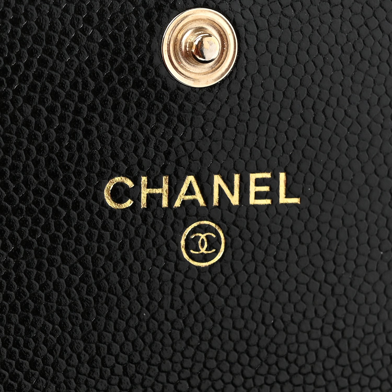 Chanel Caviar Quilted Pearl Coco Candy Wallet Black 8 of 11