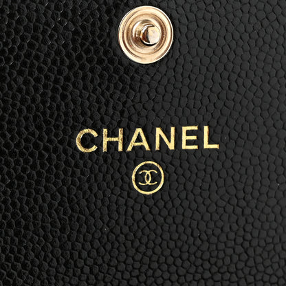 Chanel Caviar Quilted Pearl Coco Candy Wallet Black 8 of 11