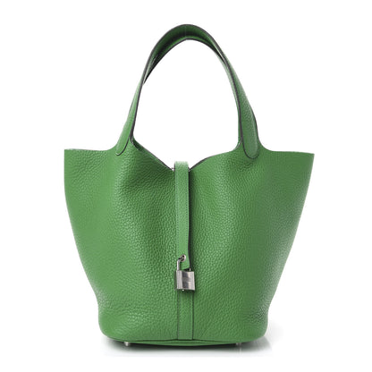 Hermes Taurillon Clemence Picotin Lock 22 MM Bamboo 1 of 11