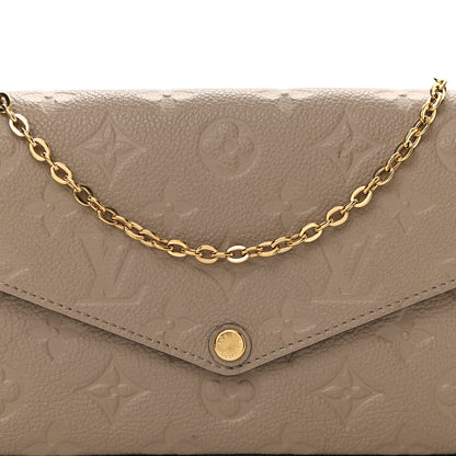 Louis Vuitton Empreinte Pochette Felicie Chain Wallet Tourterelle 7 of 8