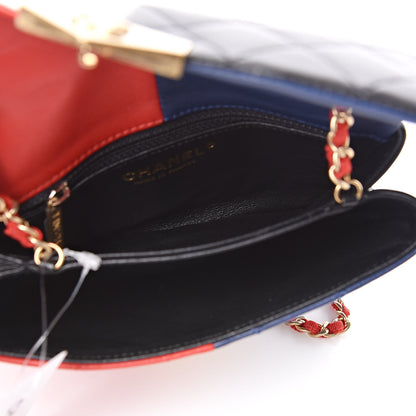 Chanel Lambskin Quilted Yin Yang Flap Red White Blue Black 5 of 11