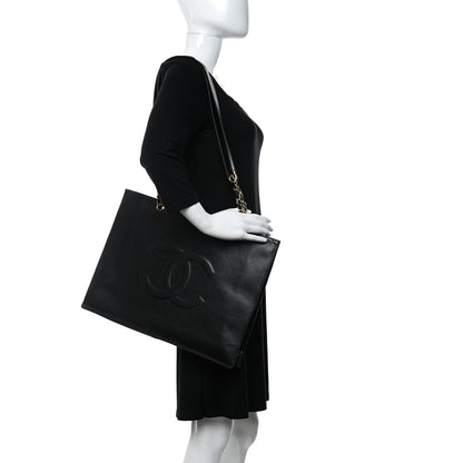 Chanel Caviar CC Shopper Tote Black 2 of 11