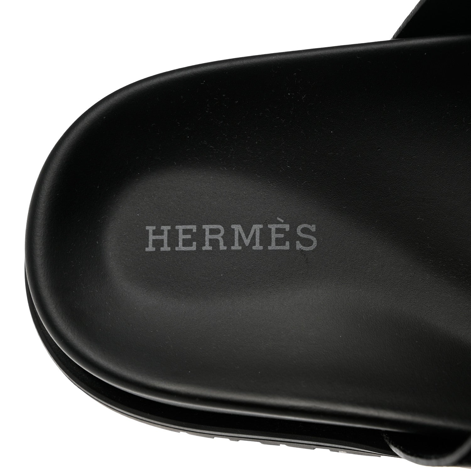 Hermes Calfskin Womens Chypre Sandals 37 Black 7 of 9