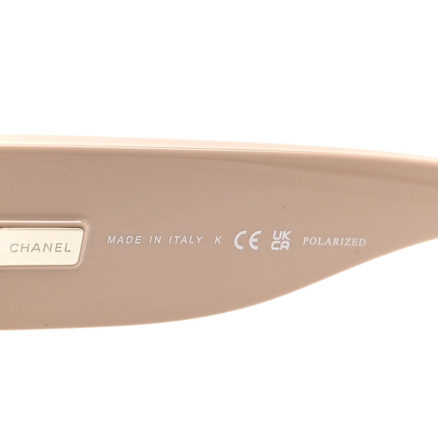 Chanel Acetate Cat Eye Sunglasses 6056 Black Beige 6 of 7