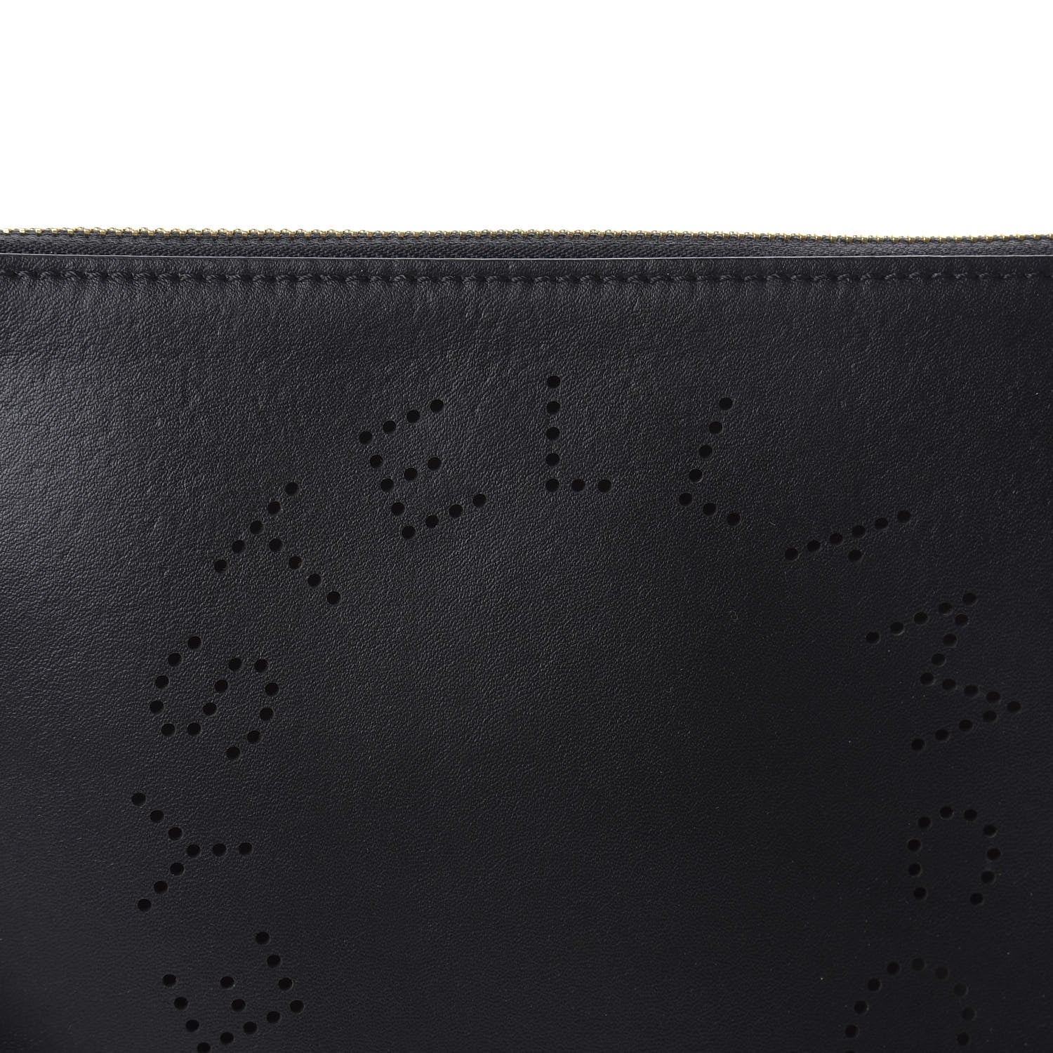 Stella McCartney Alter Nappa Perforated Logo Pouch Black 9 of 10