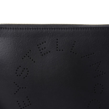 Stella McCartney Alter Nappa Perforated Logo Pouch Black 9 of 10