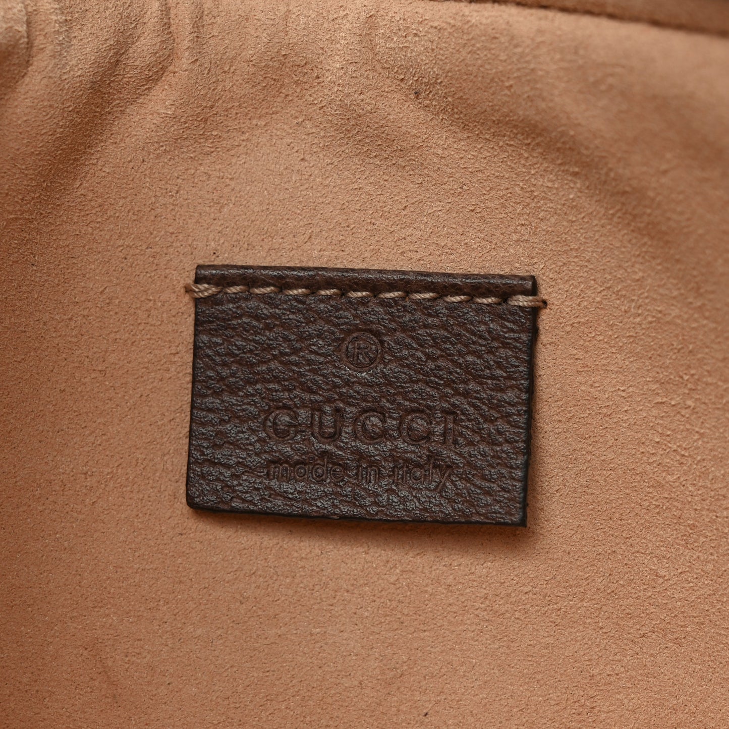 GG Supreme Monogram Large Ophidia Pouch Clutch Brown