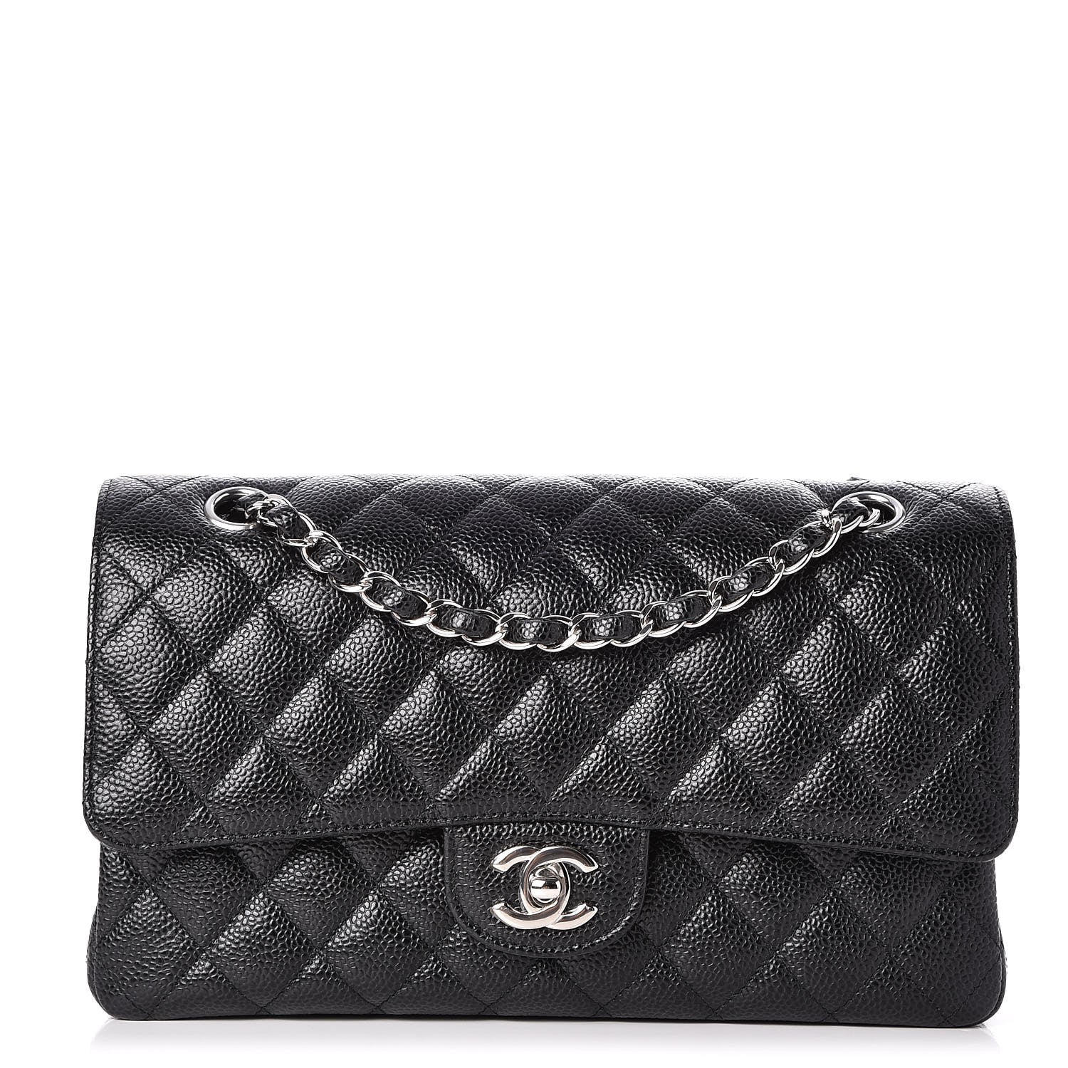 Chanel Caviar Quilted Medium Double Flap Black 1 of 9