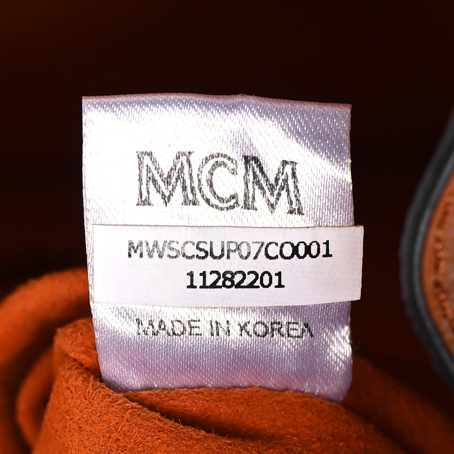 MCM Visetos Patricia Crossbody Upcycling Bag Cognac Multicolor 7 of 10