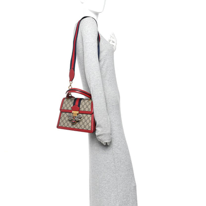 Gucci GG Supreme Monogram Small Queen Margaret Top Handle Bag Red 2 of 13