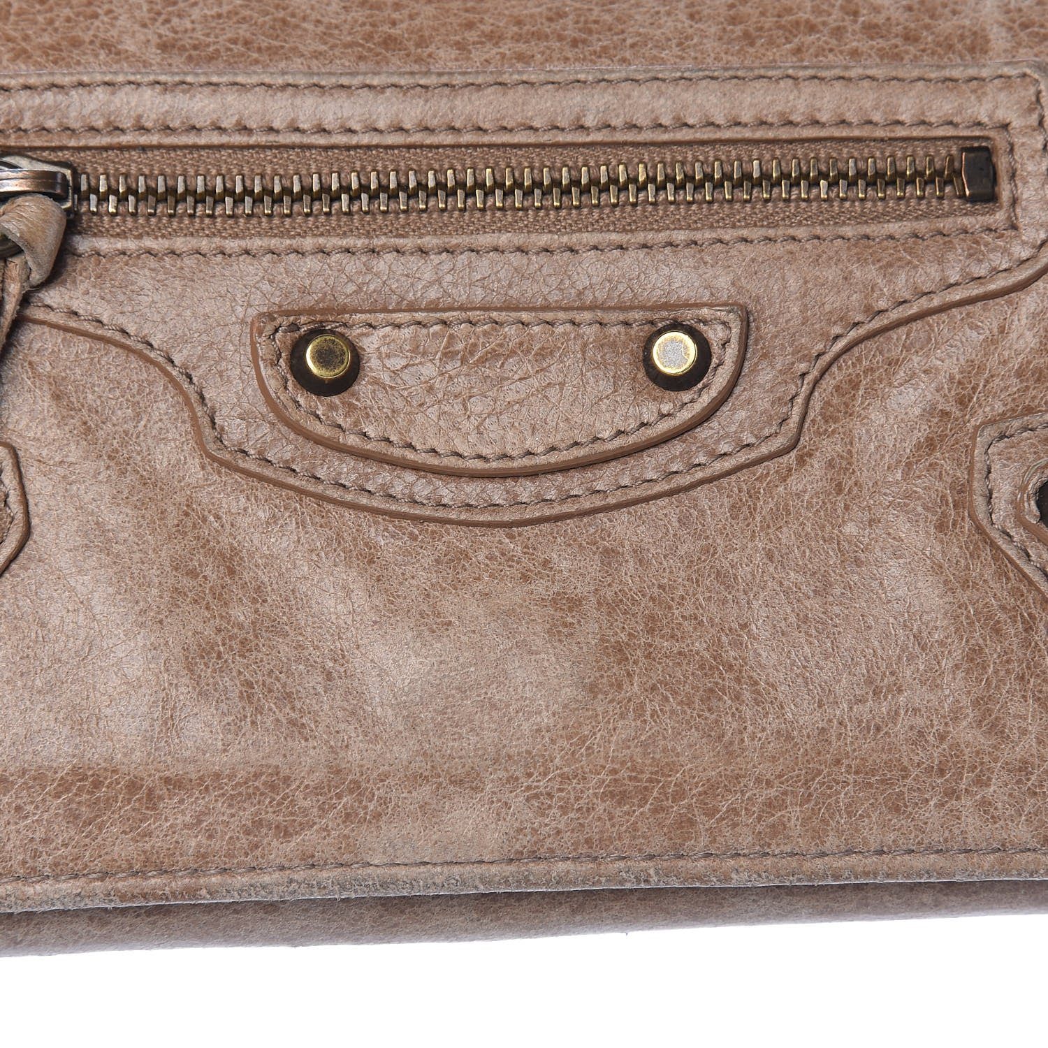 Balenciaga Agneau Classic Hardware Money Wallet Seigle 15 of 17