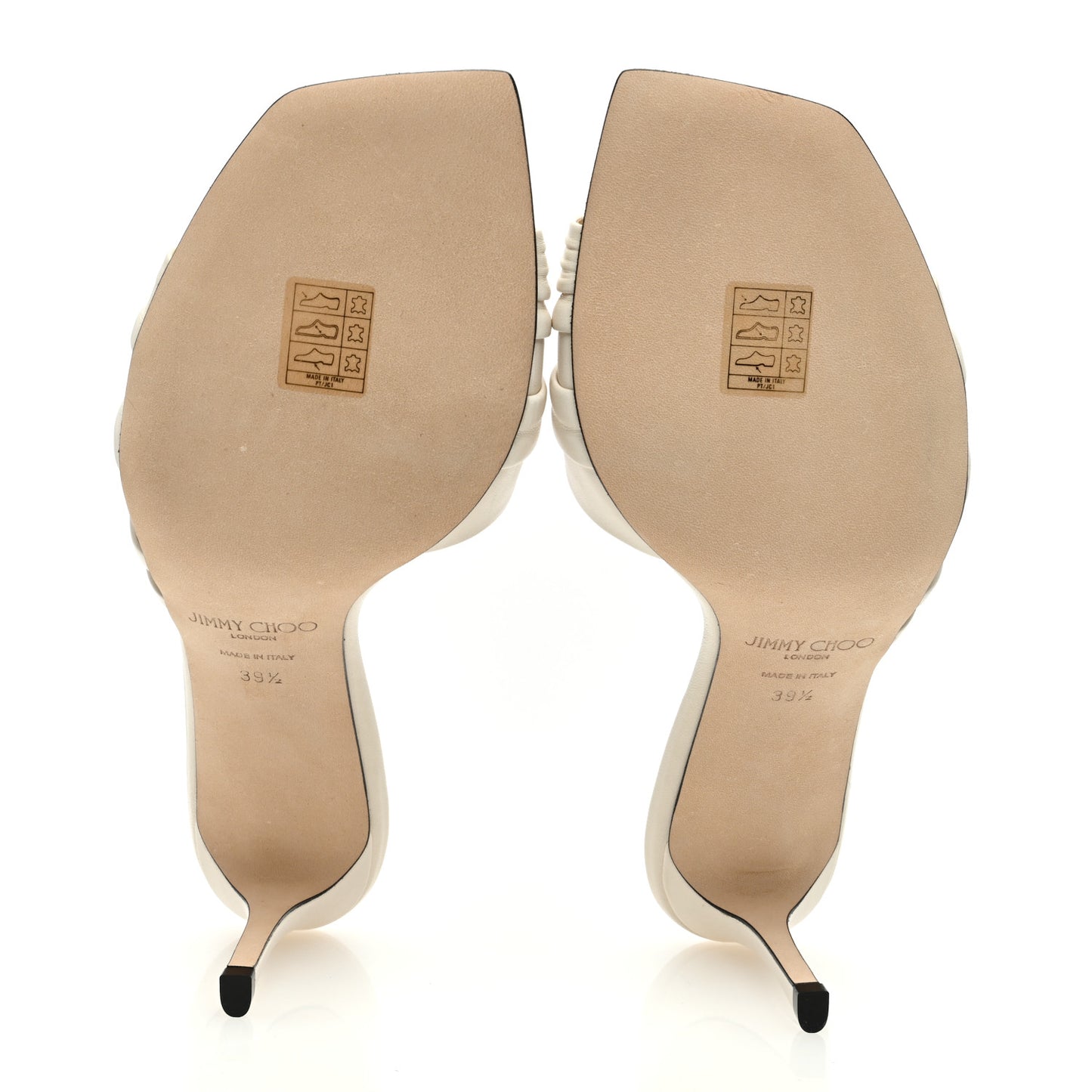 Luxe Nappa Basil 75 Sandals 39.5 Latte