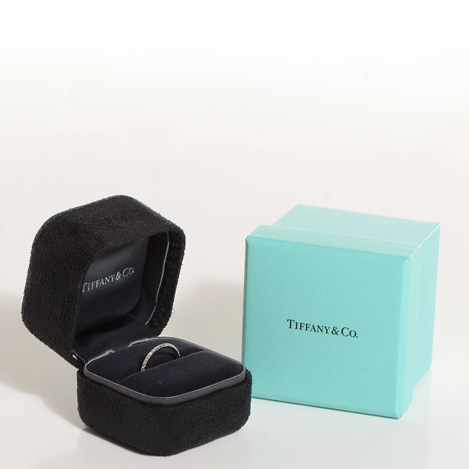 Tiffany 18K White Gold Diamond Metro Ring 5 6 of 6