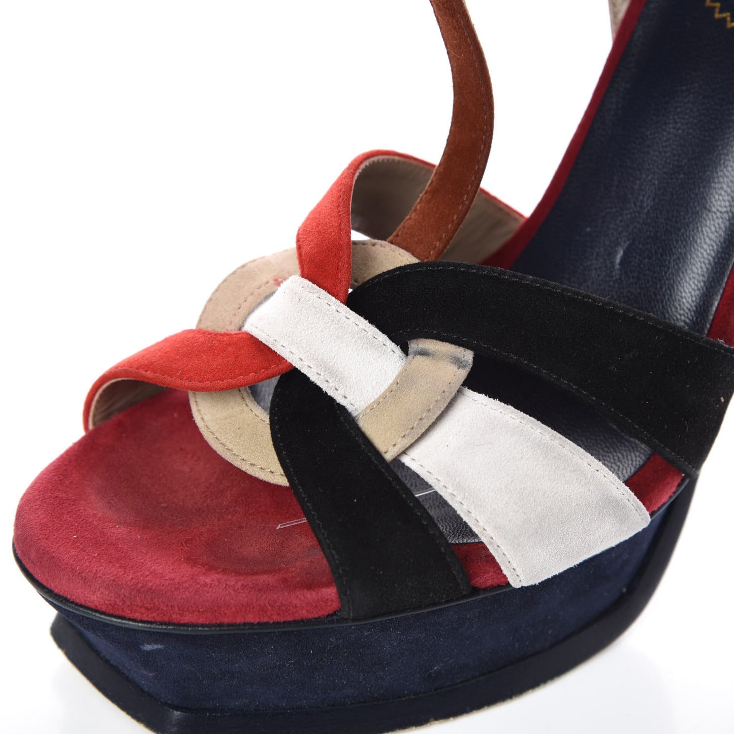 Suede Tribute 105 Platform Sandals 40 Multicolor