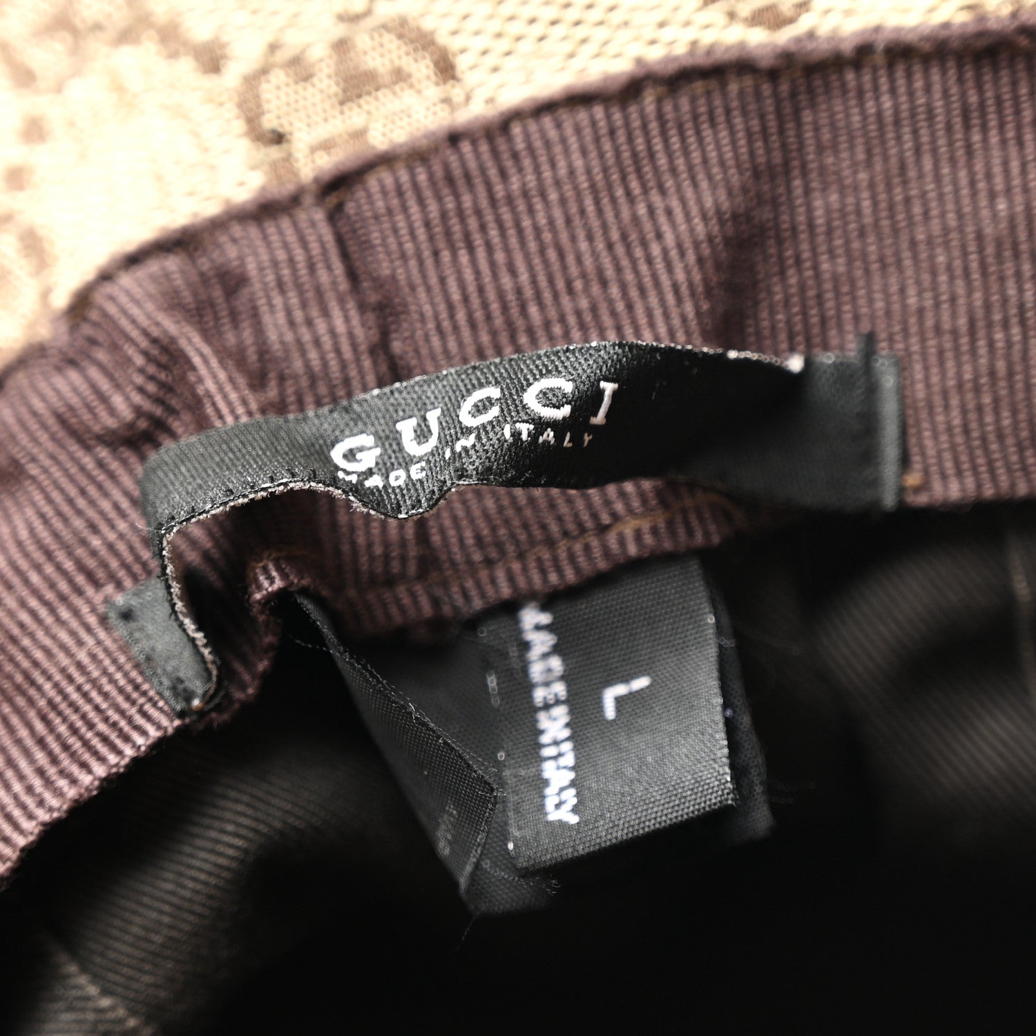 Gucci Monogram Web Bucket Hat L Brown 8 of 9