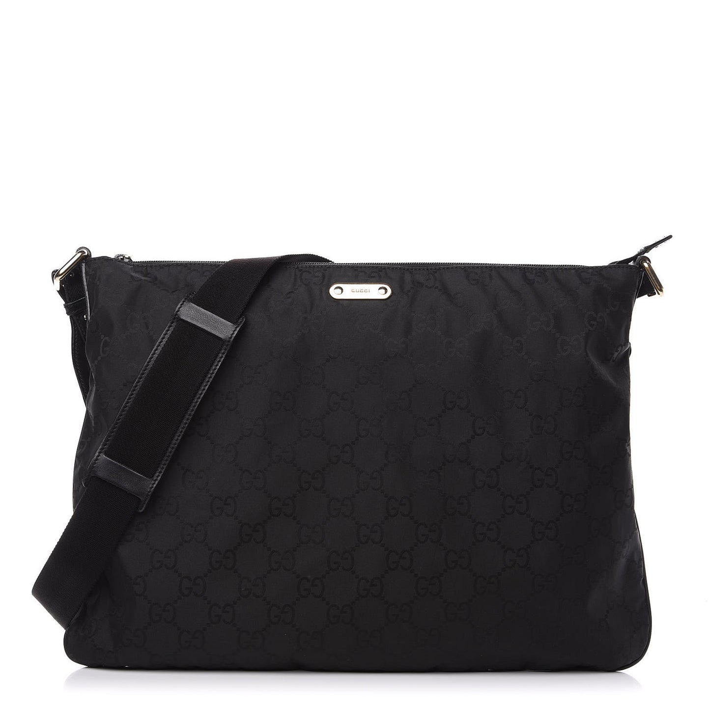 Nylon Monogram Messenger Black