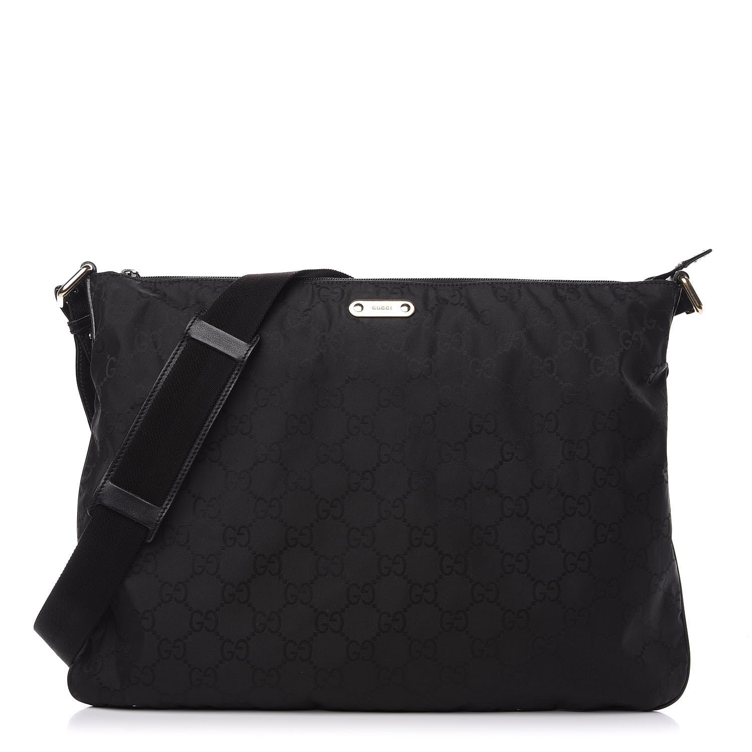 Gucci Nylon Monogram Messenger Black 1 of 12
