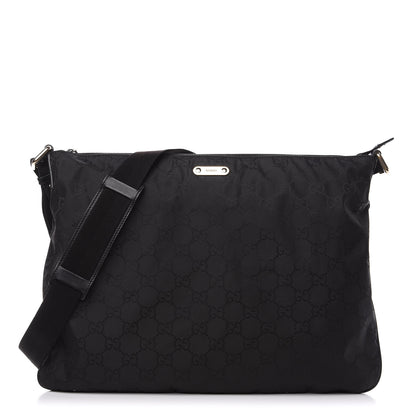 Gucci Nylon Monogram Messenger Black 1 of 12
