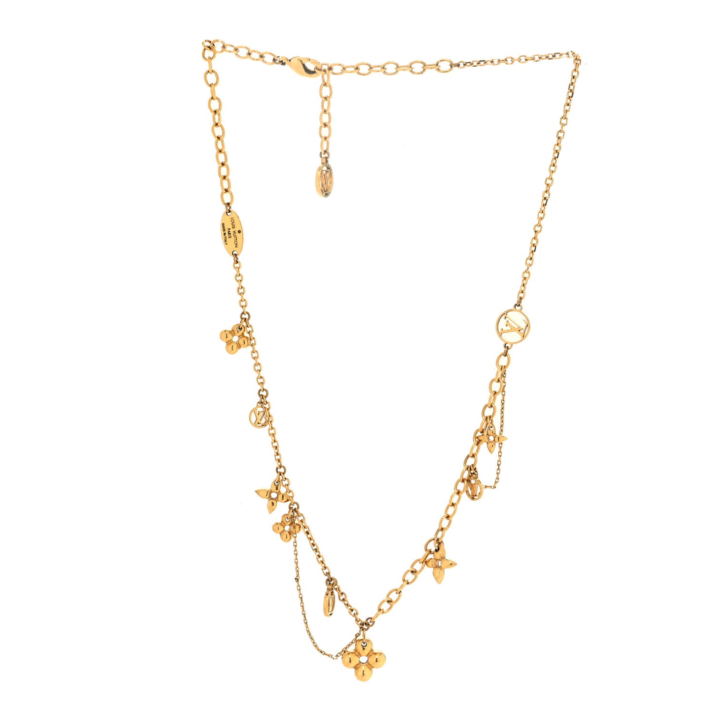 Metal Blooming Supple Necklace Gold