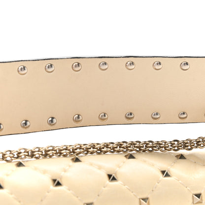 Valentino Garavani Nappa Medium Rockstud Spike Shoulder Bag Light Ivory 12 of 14
