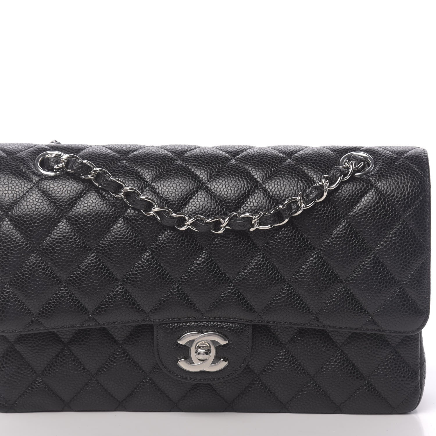 Chanel Caviar Quilted Medium Double Flap Black 10 of 10