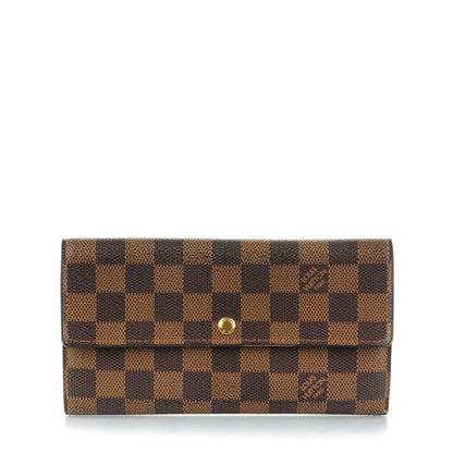 Louis Vuitton Damier Ebene Sarah Wallet 1 of 7