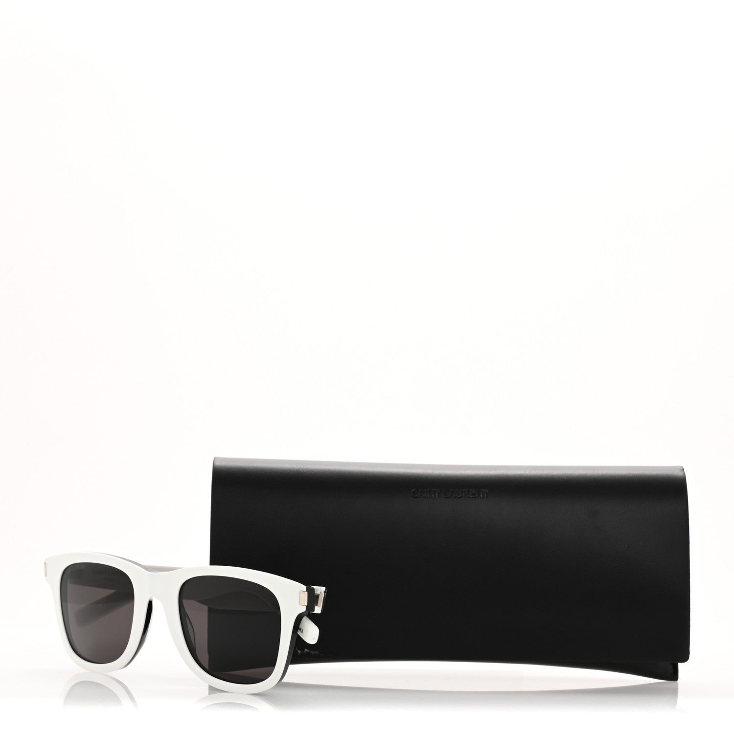 Saint Laurent Acetate Over Sunglasses SL 51 White 9 of 9