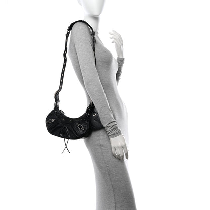 Balenciaga Agneau Arena Le Cagole Shoulder Bag XS Black 2 of 10
