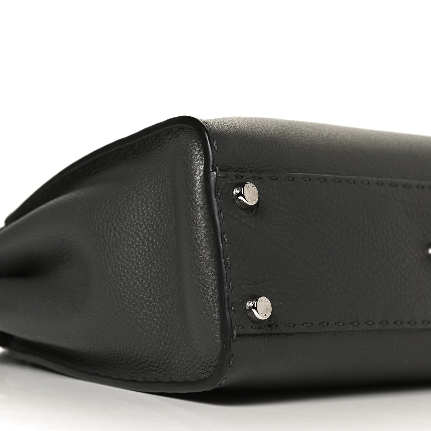 Cuoio Romano Selleria Bi-Color Medium Peekaboo Iconic Satchel Asfalto Latte