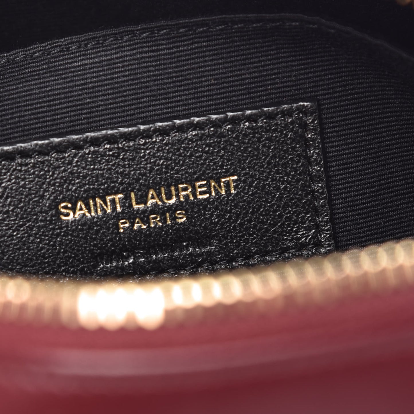 Calfskin Matelasse Monogram Lou Camera Bag Dark Legion Red