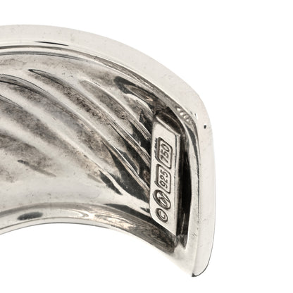 David Yurman Sterling Silver 18K Yellow Gold 41mm Sculpted Cable Cuff Bracelet 3 of 3