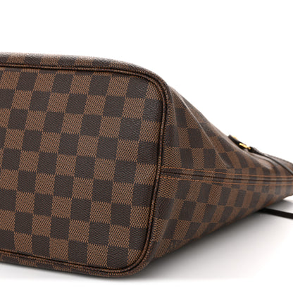 Louis Vuitton Damier Ebene Neo Neverfull MM Rose Ballerine 11 of 12