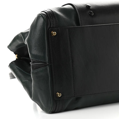 Chloe Calfskin Medium Alice Satchel Fir Green Black 8 of 12